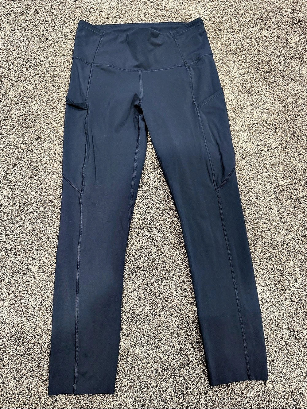 Lululemon Fast and Free Tight II 25" Athletic Leggings in Blue Size 6 Like New
